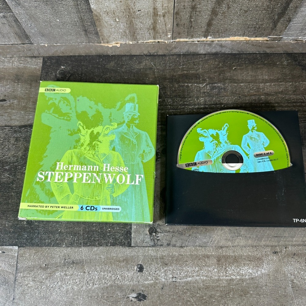 Steppen Wolf‎ 6 CDs Hermann Hesse BBC Audio Narrated By Peter Weller Unabridged
